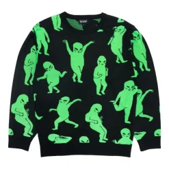 Unisex Ripndip Alien Dance Party Knit Sweater