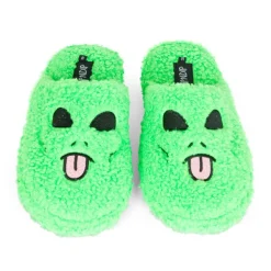 Unisex Ripndip Alien Face Fuzzy House Slippers