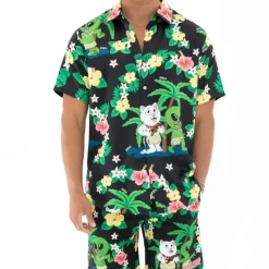 Unisex Ripndip Aloha Nerm Short Sleeve Button Up