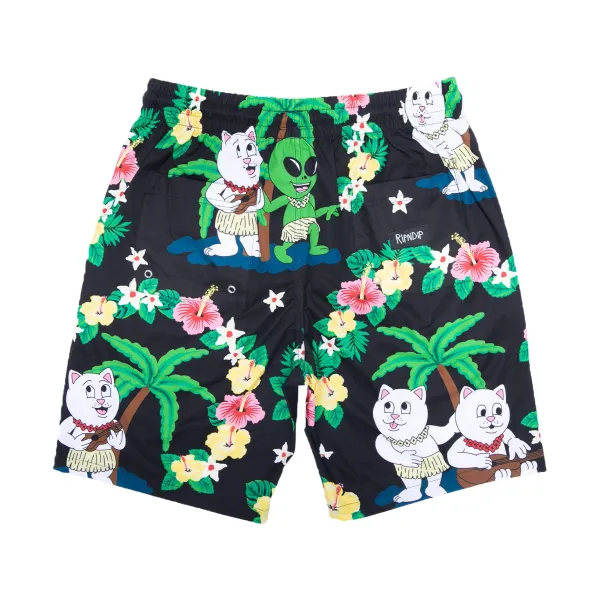 Unisex Ripndip Aloha Nerm Swim Shorts