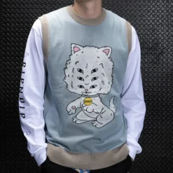 Unisex Ripndip Big Head Knit Sweater Vest