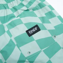 Unisex Ripndip Checked Swim Shorts