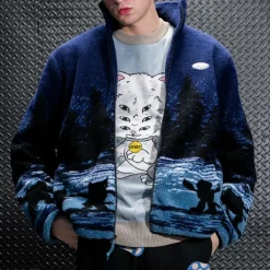 Unisex Ripndip Cosmic Meadow Sherpa Jacket