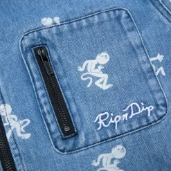 Unisex Ripndip Dance Party Denim Work Jacket