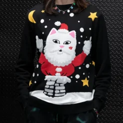 Unisex Ripndip Deck The Halls Knit Sweater
