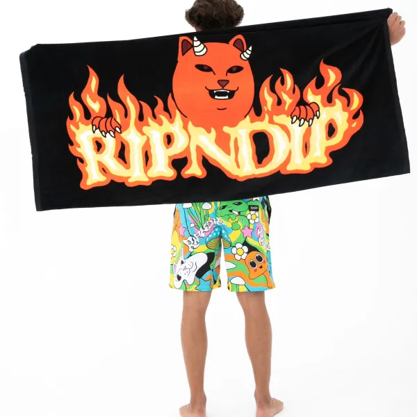 Unisex Ripndip Devils Work Beach Towel