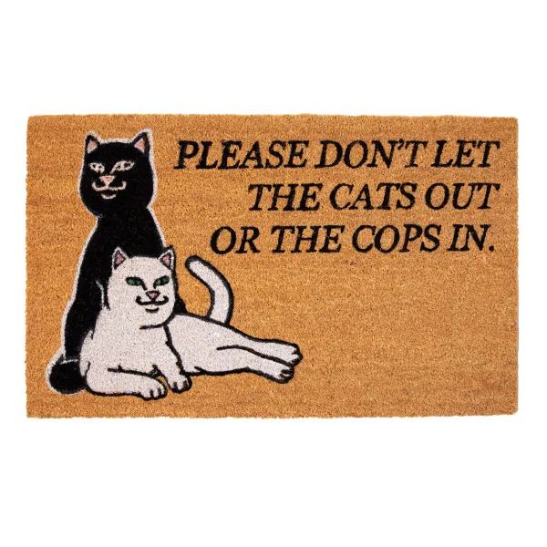 Unisex Ripndip Don'T Let The Cops In Door Mat