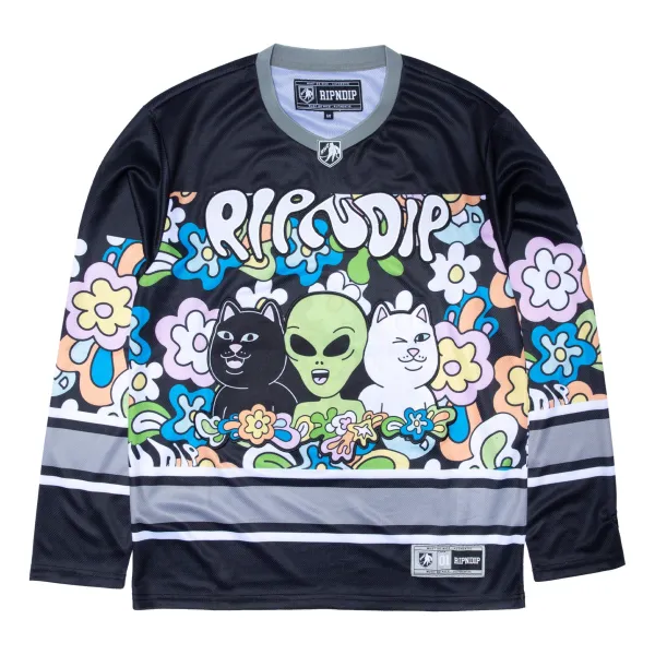 Unisex Ripndip Flower Child Hockey Jersey