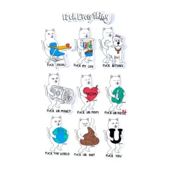 Unisex Ripndip Fuck Everything Sticker Pack