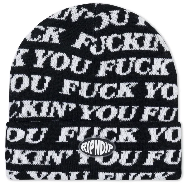 Unisex Ripndip Fuckin Fuck Knit Beanie