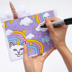 Unisex Ripndip Fuzzy Unicorn Notebook