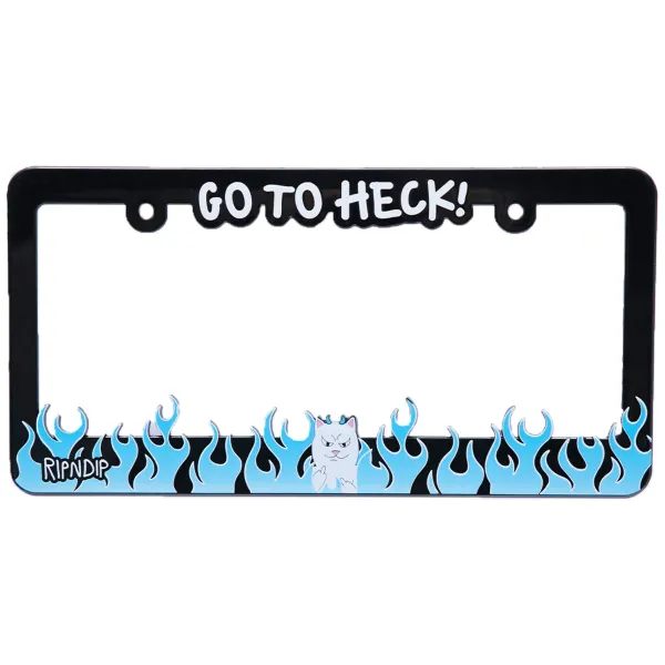 Unisex Ripndip Go To Heck License Plate Frame