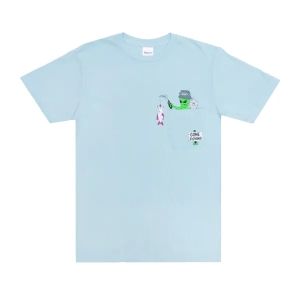 Unisex Ripndip Gone Fishing Pocket Tee