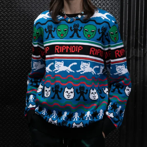 Unisex Ripndip Jolly Holiday Knit Sweater