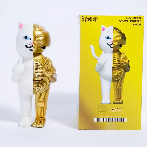Unisex Ripndip 24K Gold Nermal Anatomy Vinyl Figure