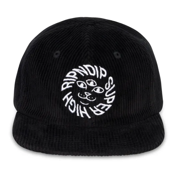 Unisex Ripndip Kinetic Field 6 Panel Corduroy Strapback
