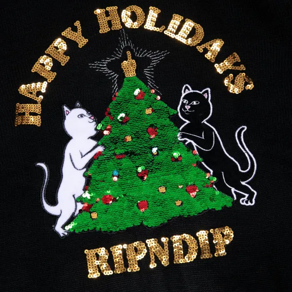 Unisex Ripndip Litmas Tree Knitted Sweater