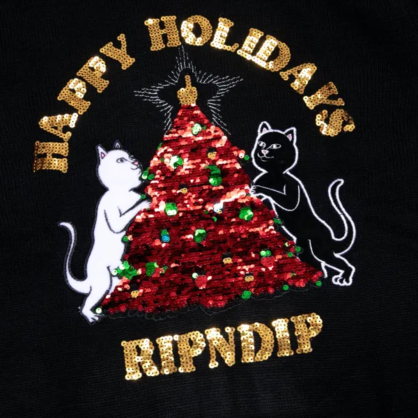 Unisex Ripndip Litmas Tree Knitted Sweater