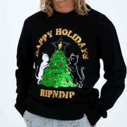 Unisex Ripndip Litmas Tree Knitted Sweater