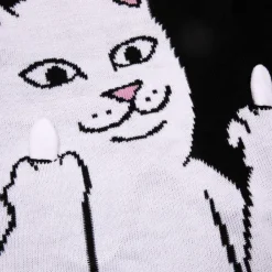 Unisex Ripndip Lord Nermal Flippy Knitty Sweater