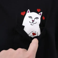 Unisex Ripndip Lord Nermal Loves Pocket Tee