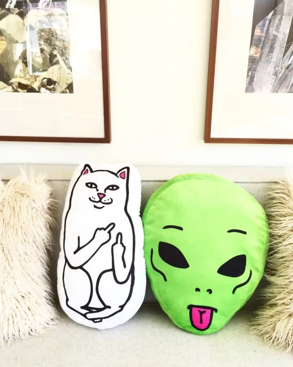 Unisex Ripndip Lord Nermal Pillow