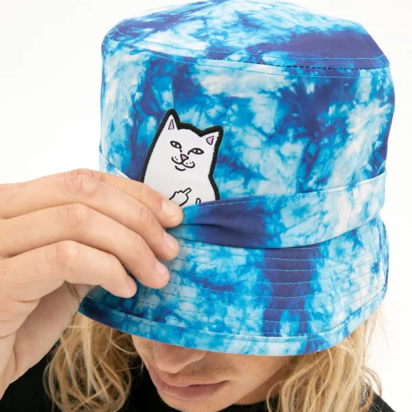Unisex Ripndip Lord Nermal Tie Dye Bucket Hat