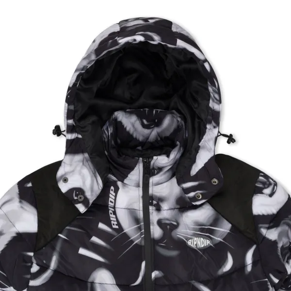 Unisex Ripndip Neon Cat Puffer Jacket