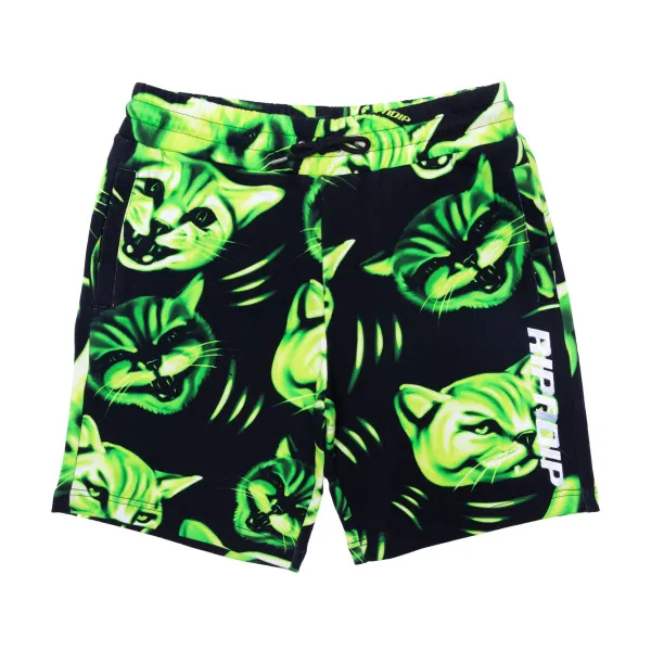 Unisex Ripndip Neon Cat Sweatshorts