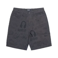 Unisex Ripndip Nerm Doodle Twill Shorts