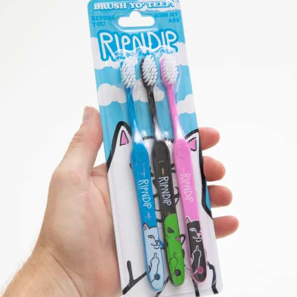 Unisex Ripndip Characters Toothbrush 3 Pack
