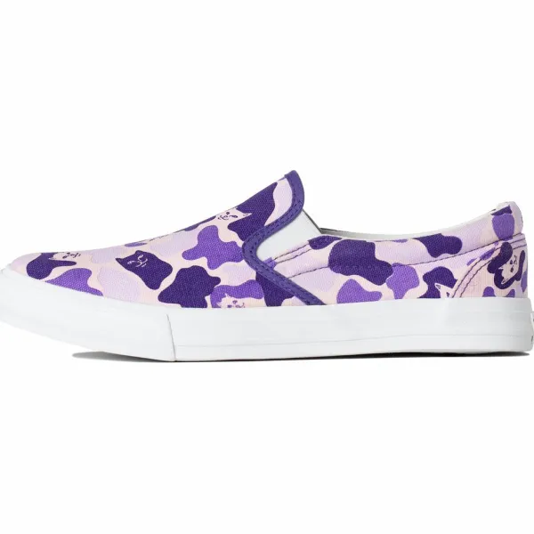 Unisex Ripndip Purple Camo Slip Ons