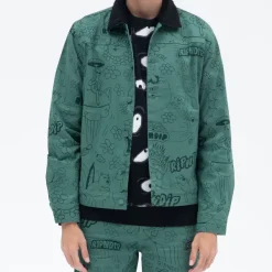 Unisex Ripndip Scribble Button Up Jacket
