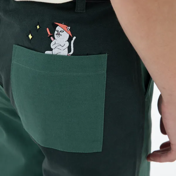 Unisex Ripndip Sensai Cotton Twill Embroidered Pants