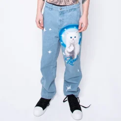Unisex Ripndip Sprinkles Wide Leg Denim Pants