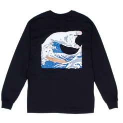Unisex Ripndip The Great Wave Of Nerm Long Sleeve