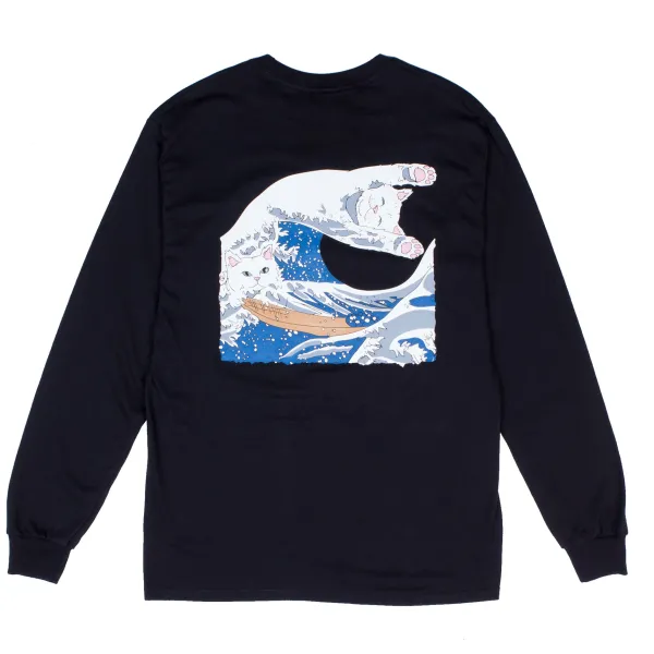 Unisex Ripndip The Great Wave Of Nerm Long Sleeve