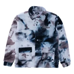 Unisex Ripndip Warped Tie Dye Sherpa Jacket