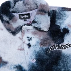 Unisex Ripndip Warped Tie Dye Sherpa Jacket